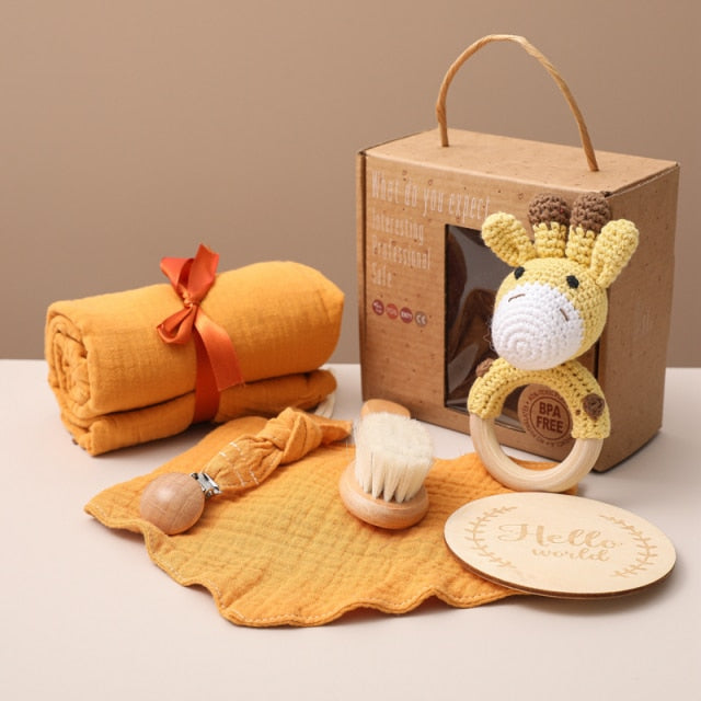 Babycadeaumand met dierenthema