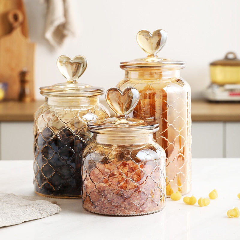 Farmhouse Airtight Glass Storage Container Jars