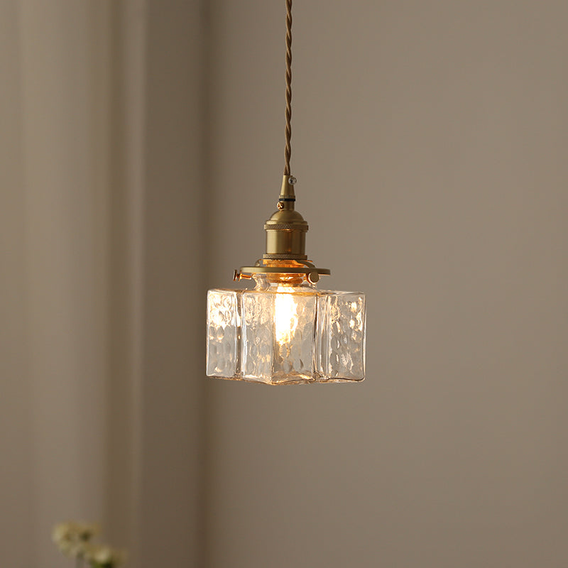 Jewel Glass & Brass Pendant Light