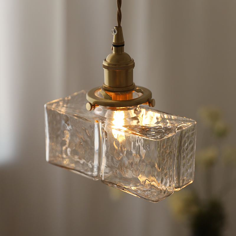 Jewel Glass & Brass Pendant Light