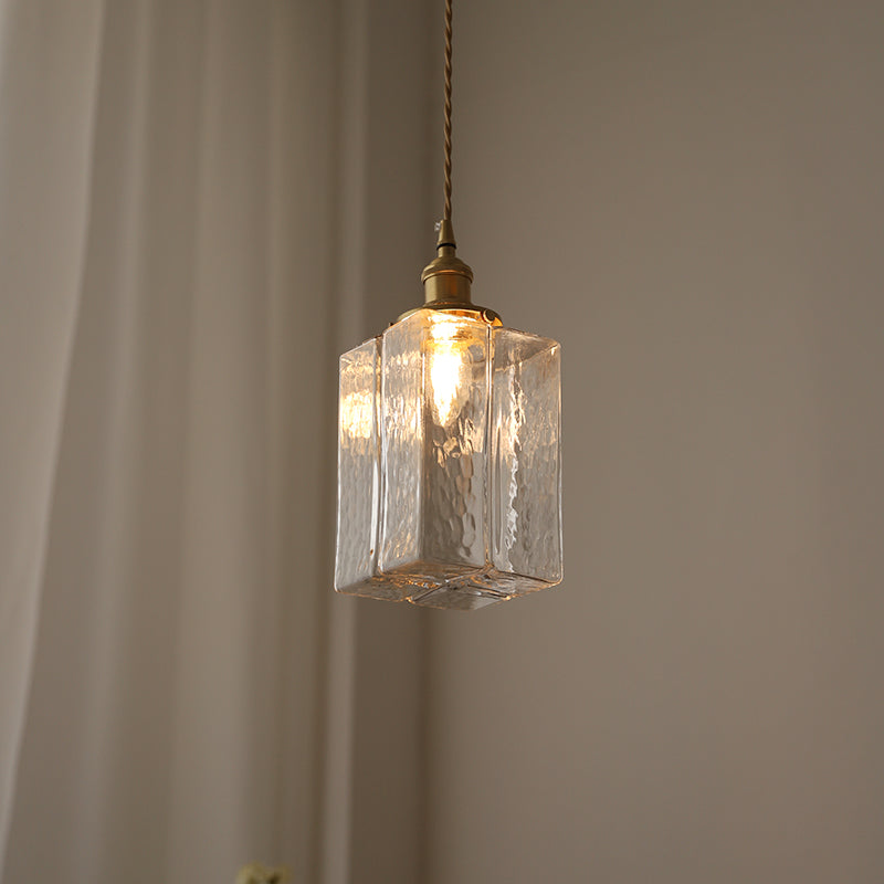 Jewel Glass & Brass Pendant Light