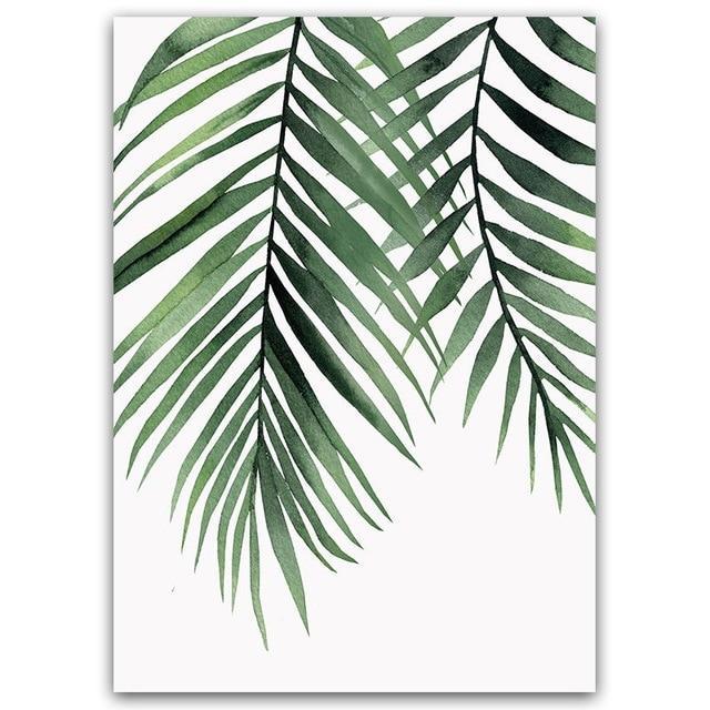 Groene bladeren | Canvas