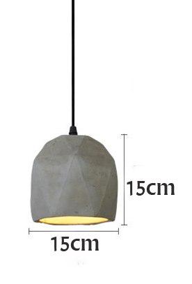 Lampes suspendues en ciment nordique