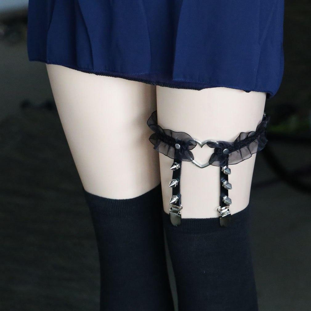 Ruffled Garter Belt