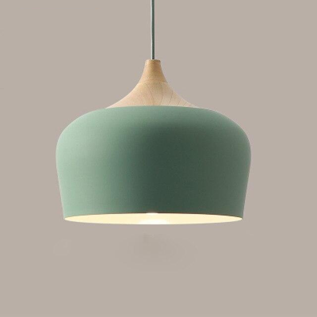 Soft Pastel Palette Pendant Lights in Metal & Wood - Final Sale