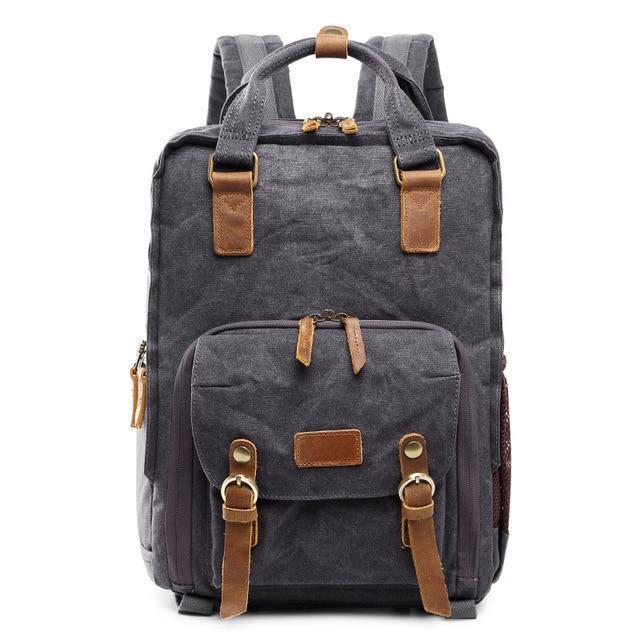 Waterproof Waxed Camera Backpack