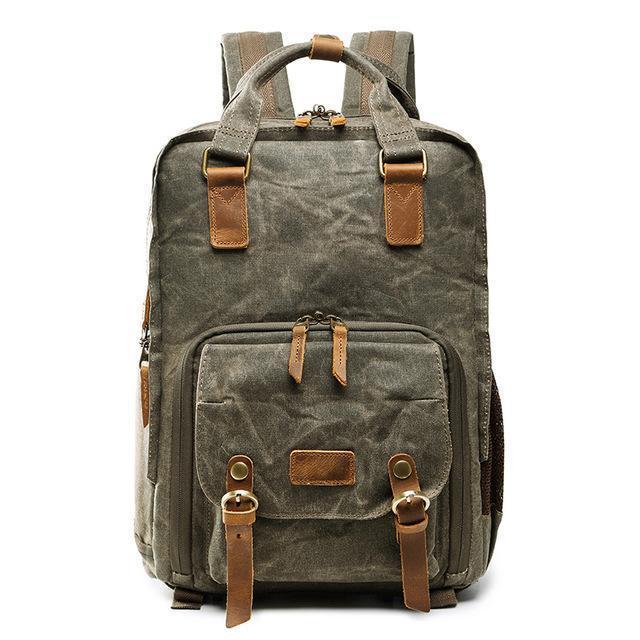 Waterproof Waxed Camera Backpack