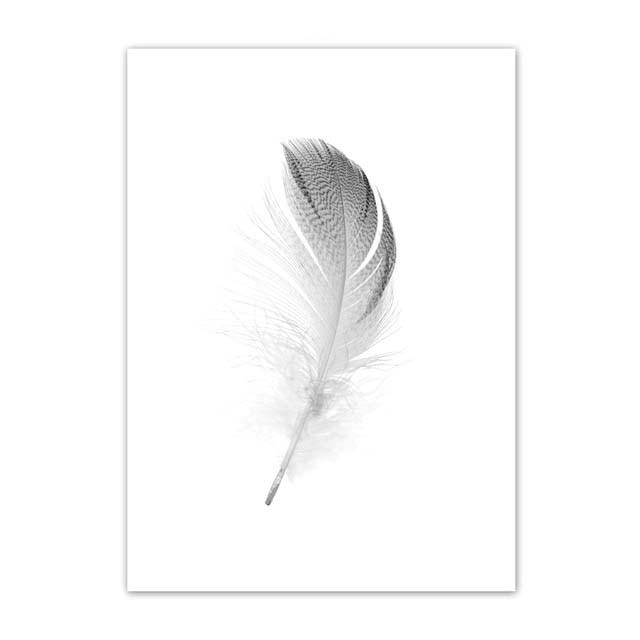 Minimalist Feather & Dandelion | Canvas