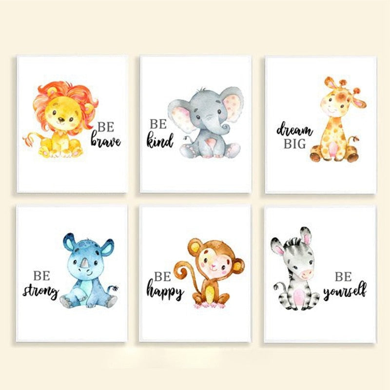 Nursery Wall Art - Jungle Friends