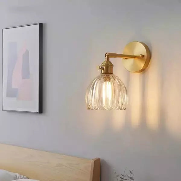 Retro – Wall lamp Glass Tulip button