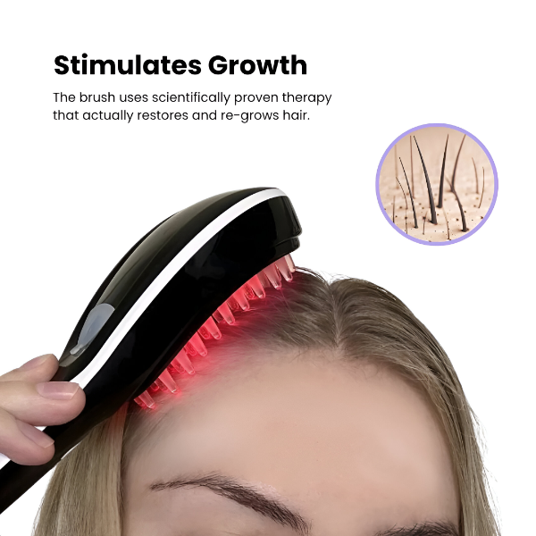 RejuvaBrush™ - 4 in 1 Hair Therapy and growth Brush - Red light therapy