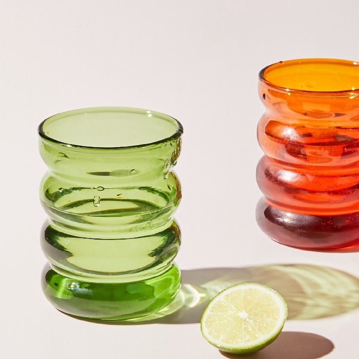 Ripple Glass Tumbler Cup