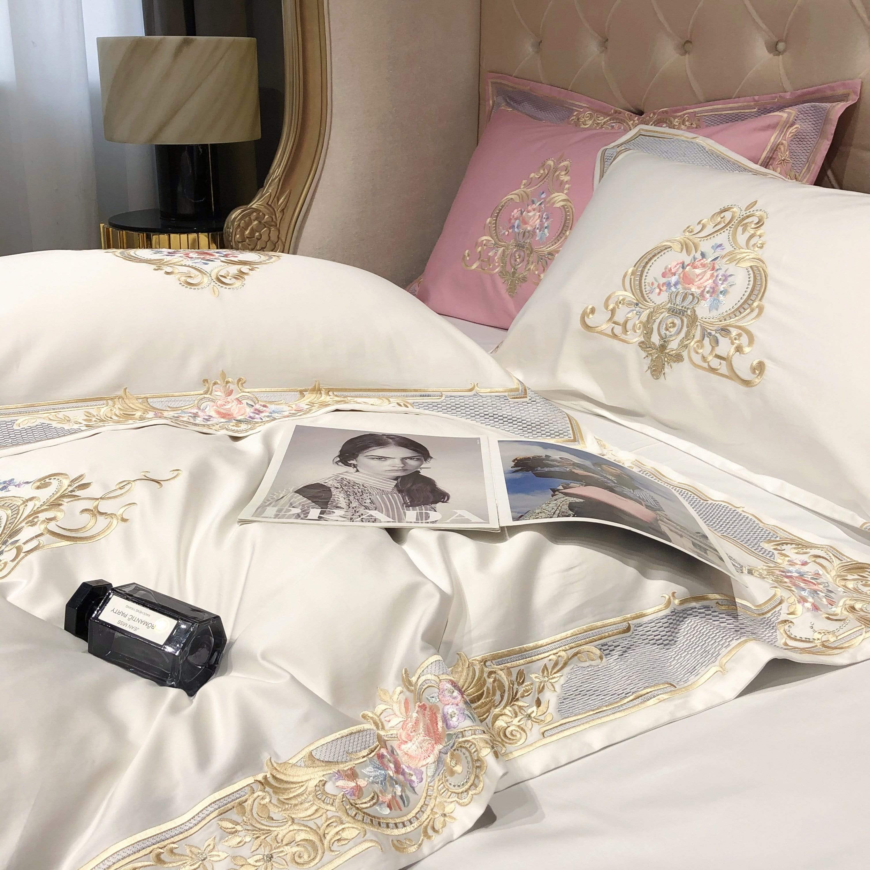 Royal Crown Duvet Cover Set (Egyptian Cotton, 1000 TC)