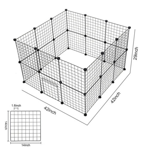 SafeHaven Metal Pet Fence for Cats & Puppies