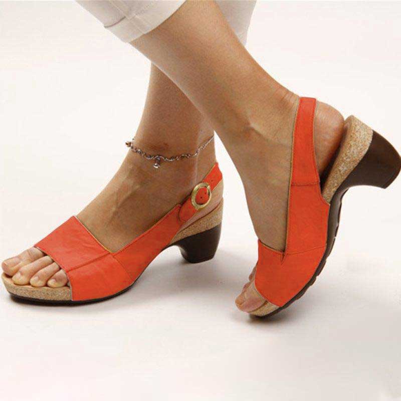 Karen - Orthopedic heeled sandals