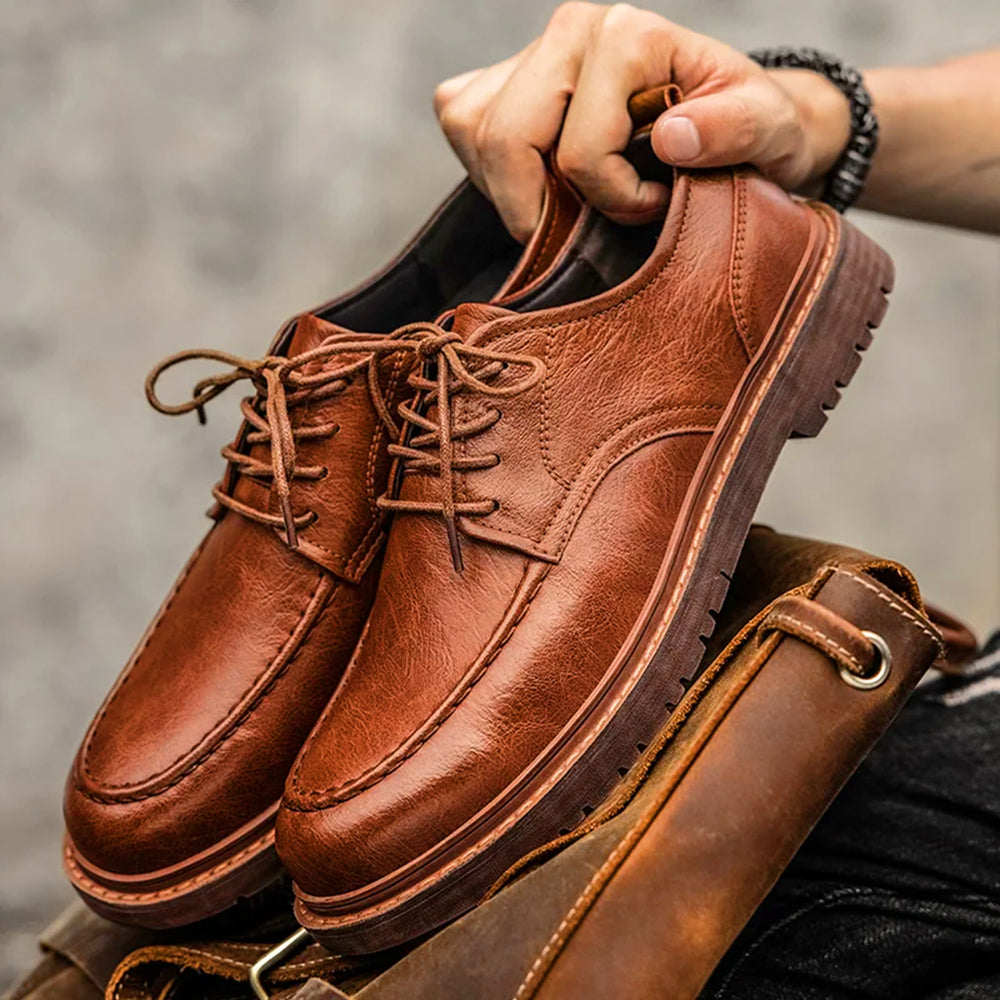 Klassieke leren brogueschoenen voor heren