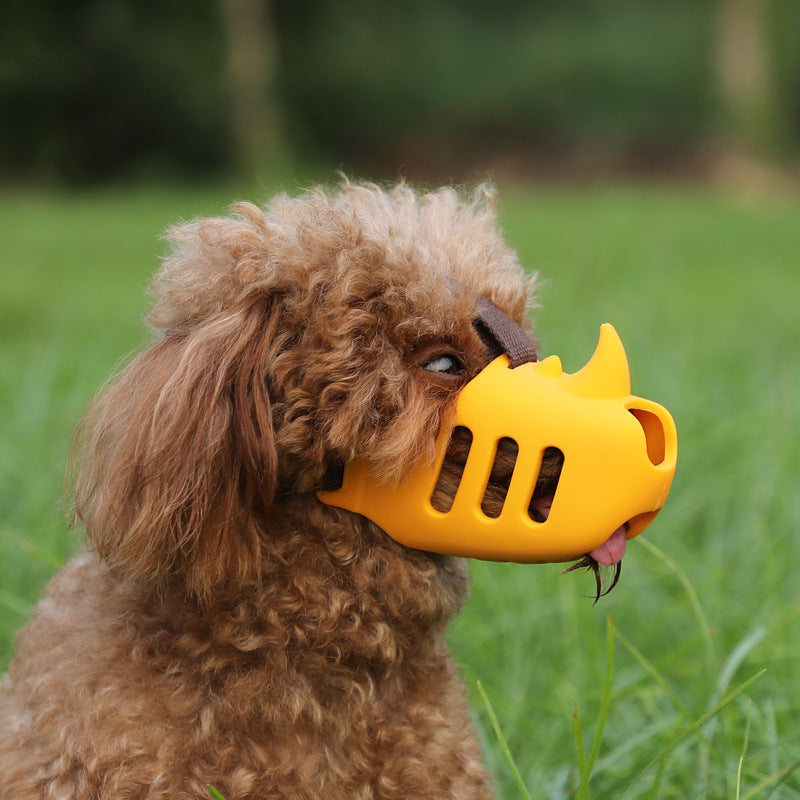 BarkEase Guard - Muselière confortable en silicone pour chien