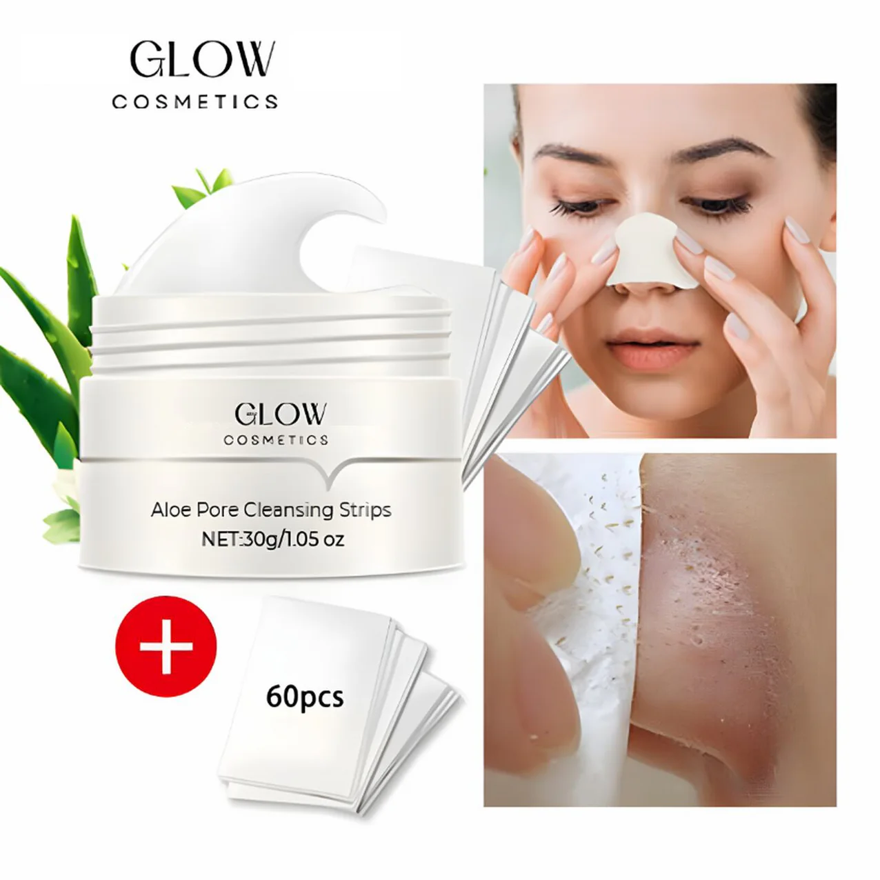 Glow. Aloe Pore Mask & Cleansing Strips