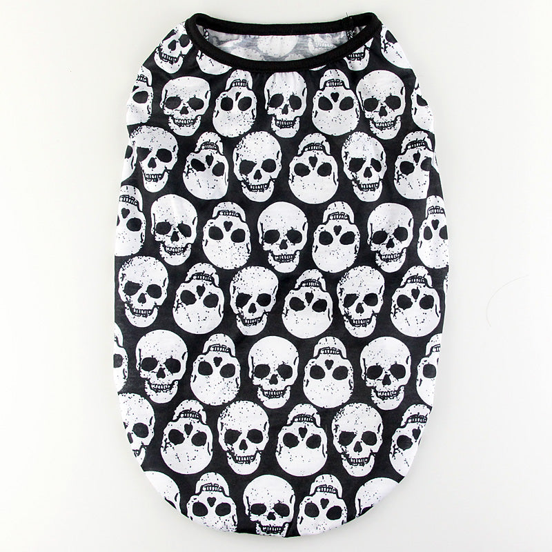 Abbigliamento per il tempo libero in cotone SkullStyle per animali domestici