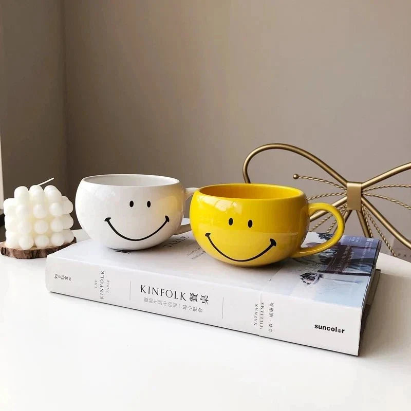 Smiley Face keramisk kaffemugg