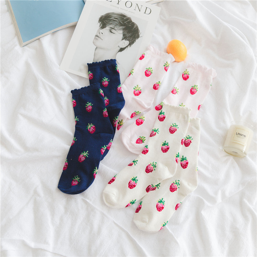 Strawberry Milk Socks