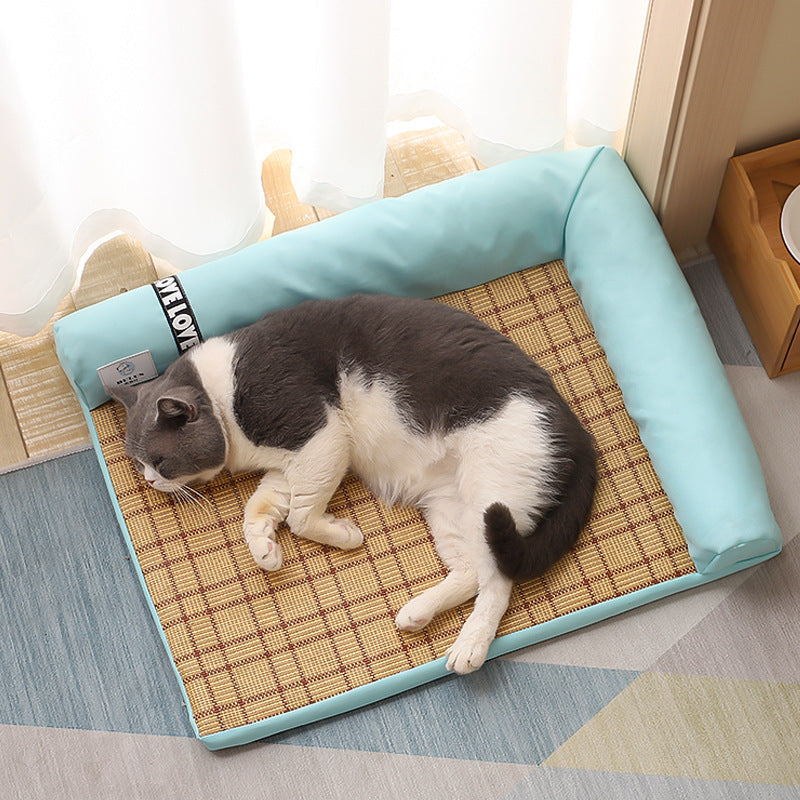 Chill Paws Oasis : Lit et tapis de jeu rafraîchissants pour animaux de compagnie