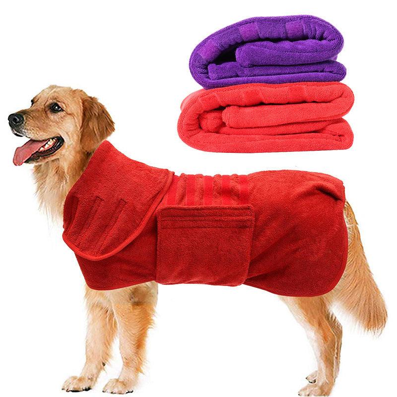 AquaDry Super Absorbent Pet Bathrobe