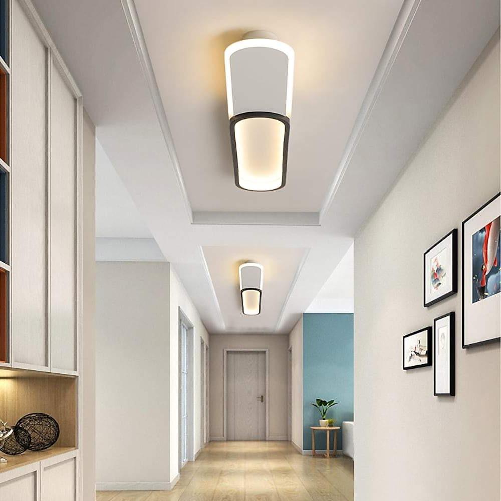 FlushElegance – oświetlenie sufitowe LED z minimalistyczną lampą w prostokątnym designie