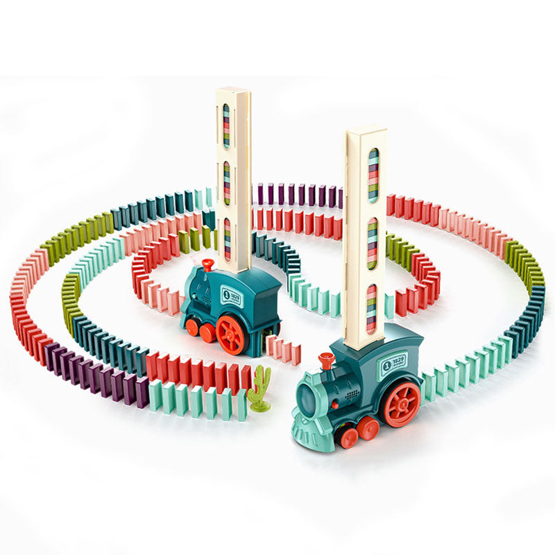 Domino Express Train Adventure Set - Automaattinen Dominon laskeva juna