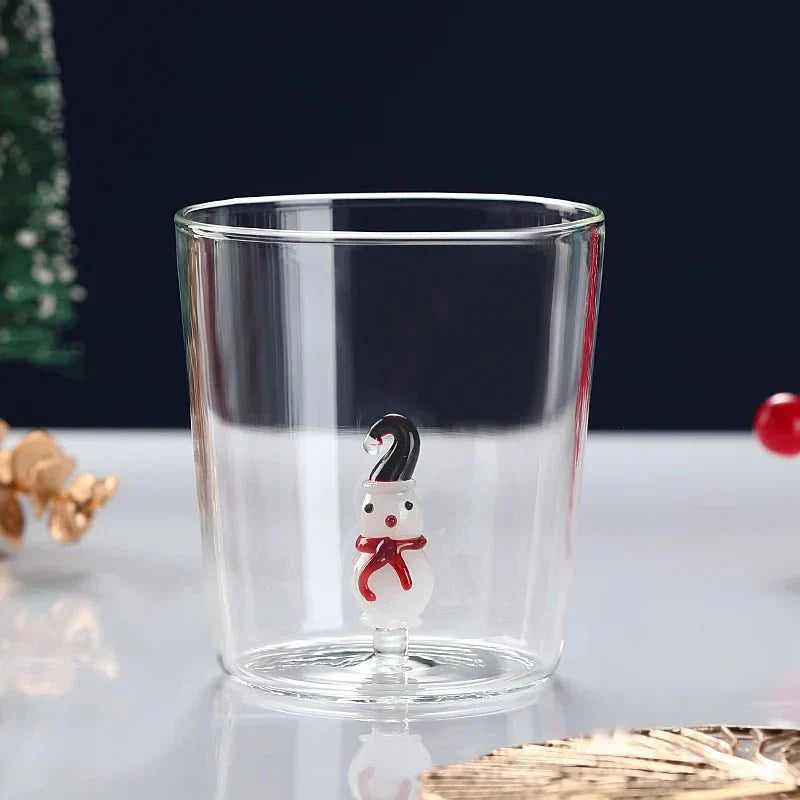 Transparent Christmas Glass Cup With Optional Gift Box