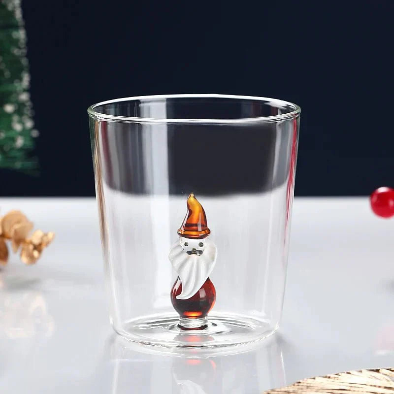 Transparent Christmas Glass Cup With Optional Gift Box