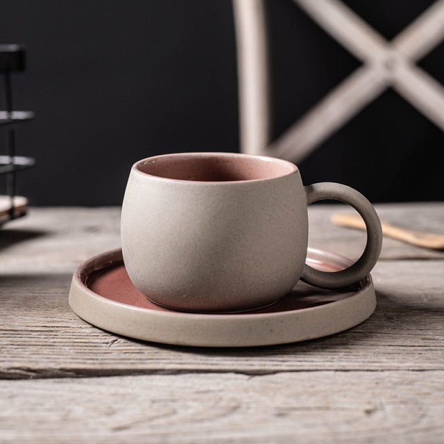 Two-tone Mug and Saucer