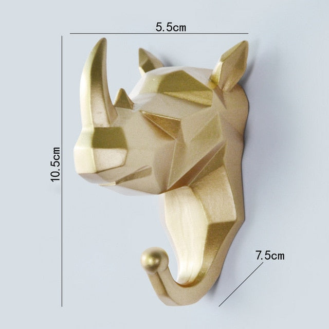 Geometric Wildlife Wall Hook