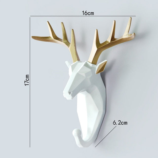 Geometric Wildlife Wall Hook