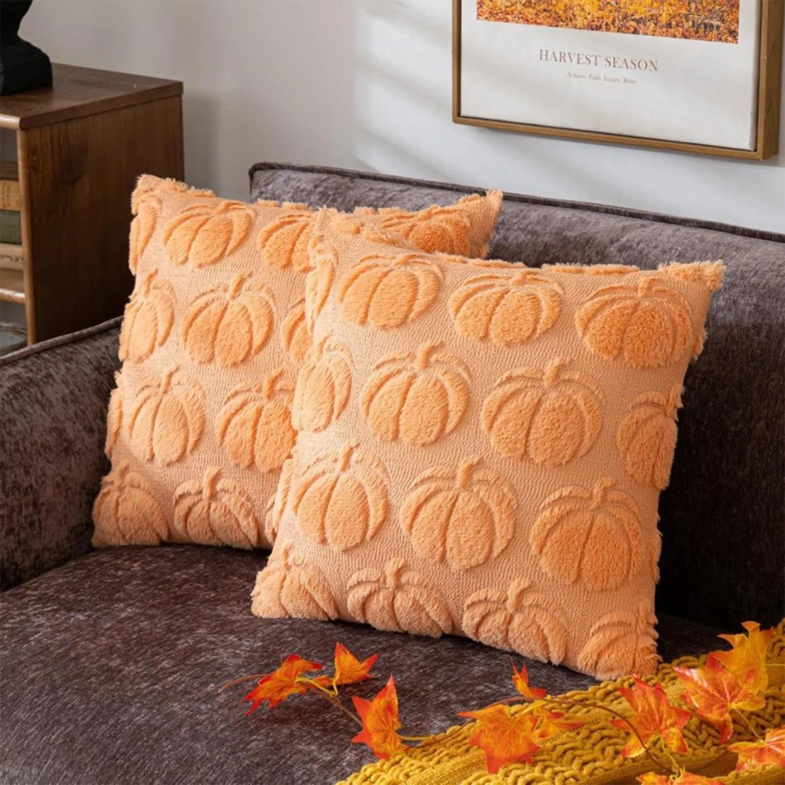 Autumn Pumpkin Pillow Cover