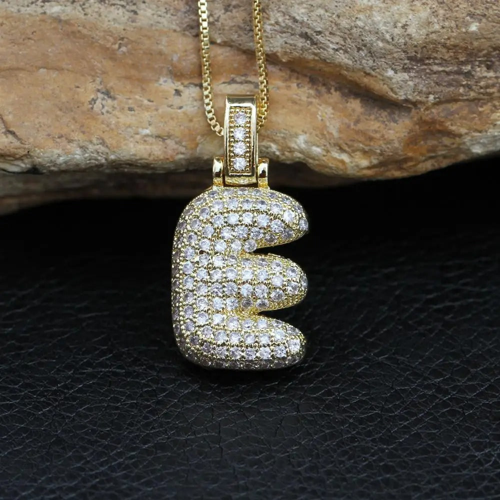 Balloon Initial Charm Necklace