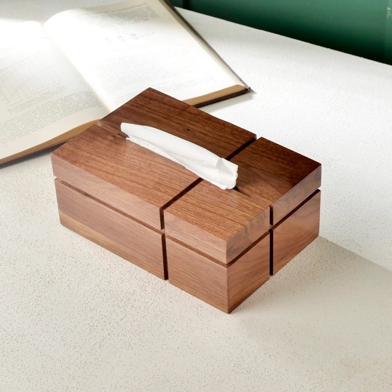 Walnut Tissue Box