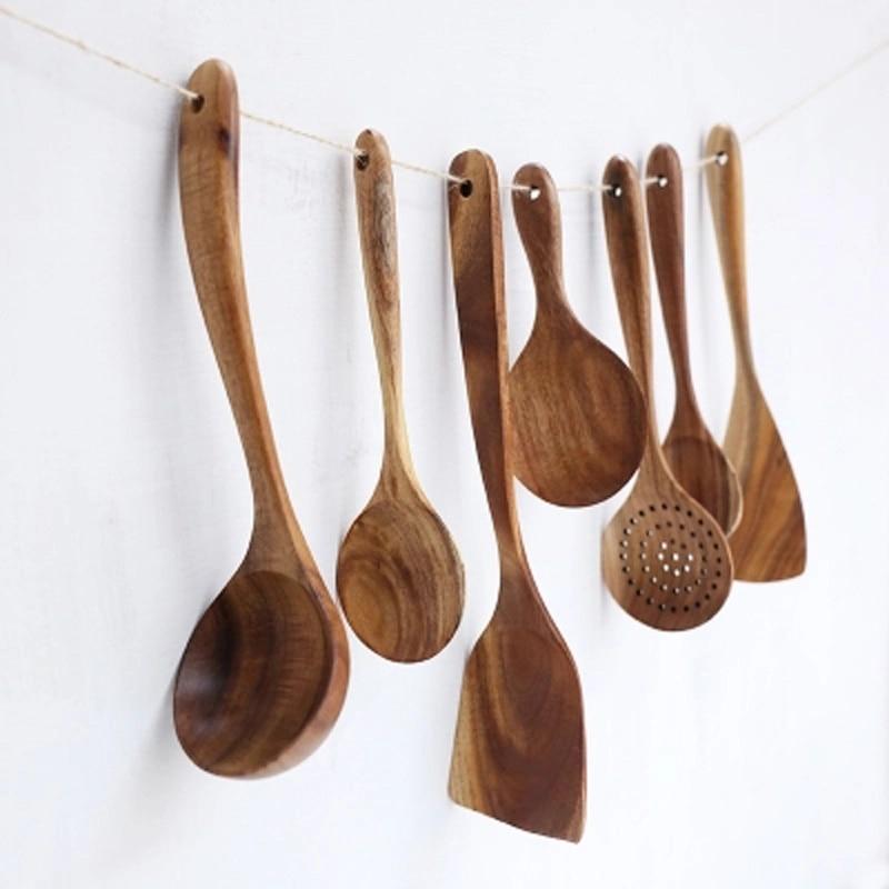 Woodland Teak Kitchen Utensils Collection