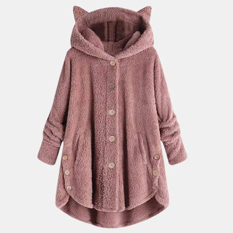 Manteau à capuche à oreilles de chat tendance