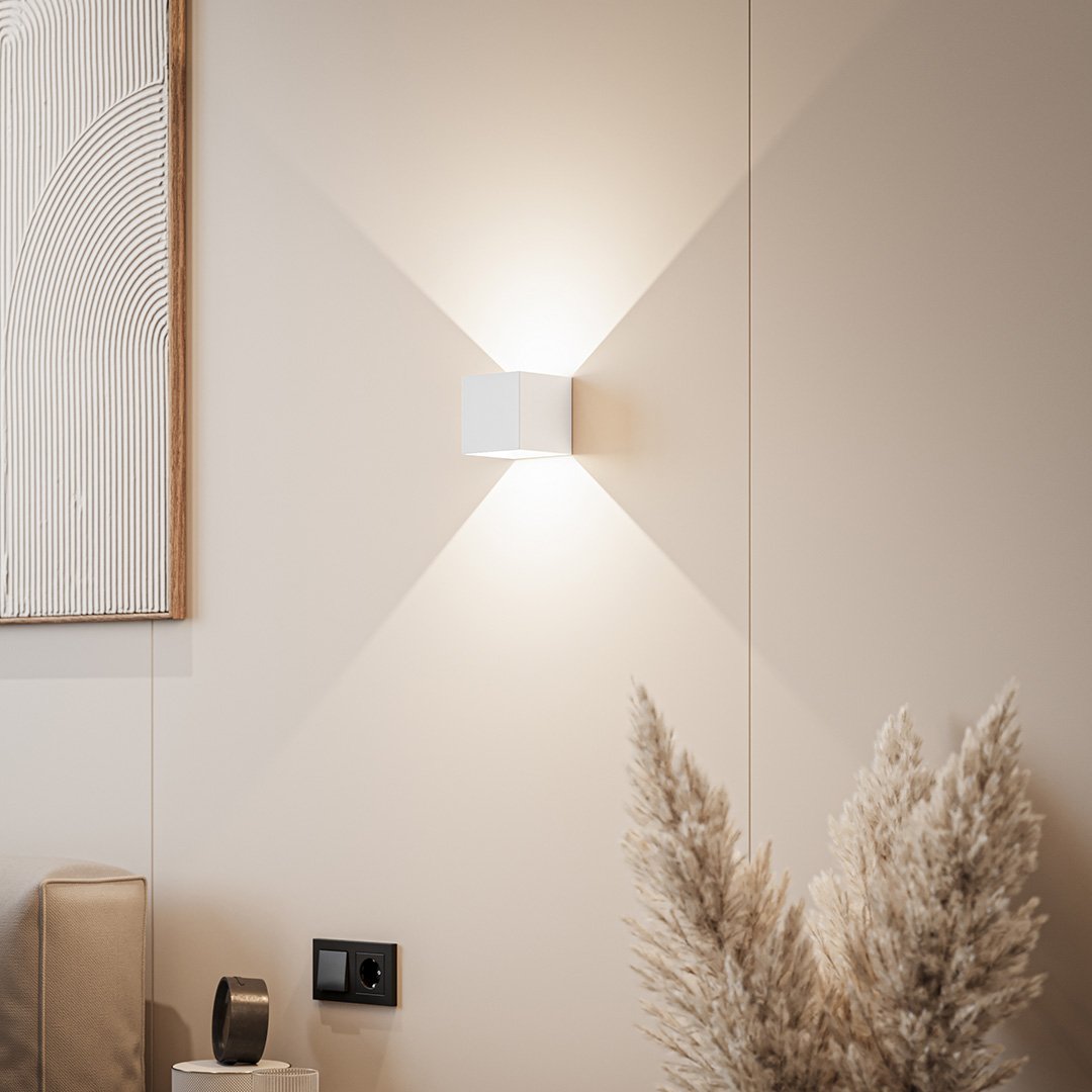 LumiGuard - Lámpara de pared LED con luz cálida